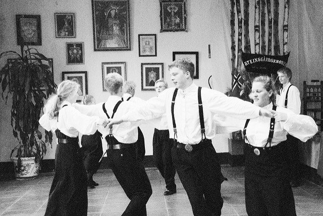 Norwegian teenagers dancing
